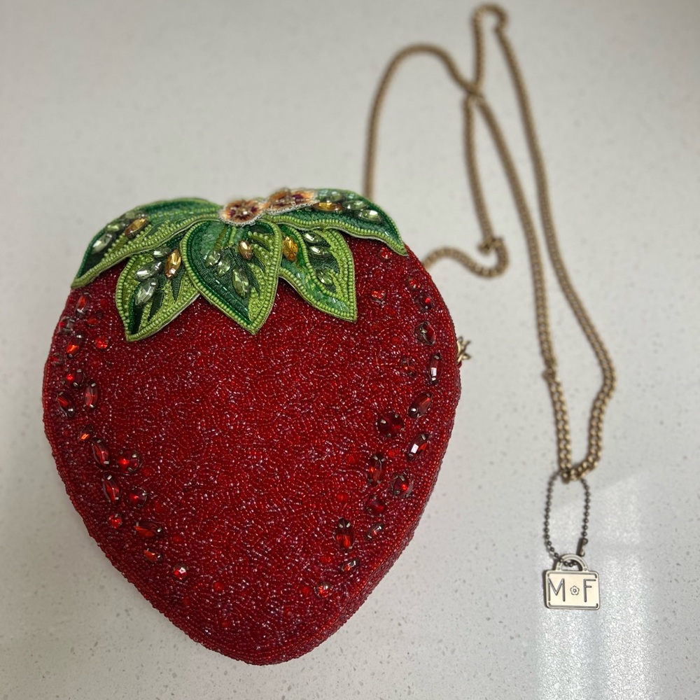 Authentic “Mary Frances” Strawberry Cross Body Purse